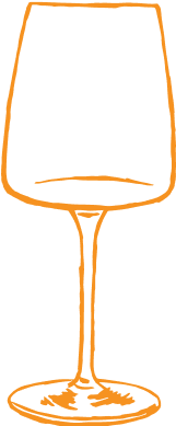 Illustration of a wine glass